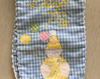Cute kitschy circus clown burp cloth