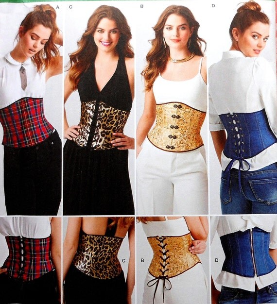 Plus Size Corset Sewing Pattern UNCUT Simplicity 8129 Sizes