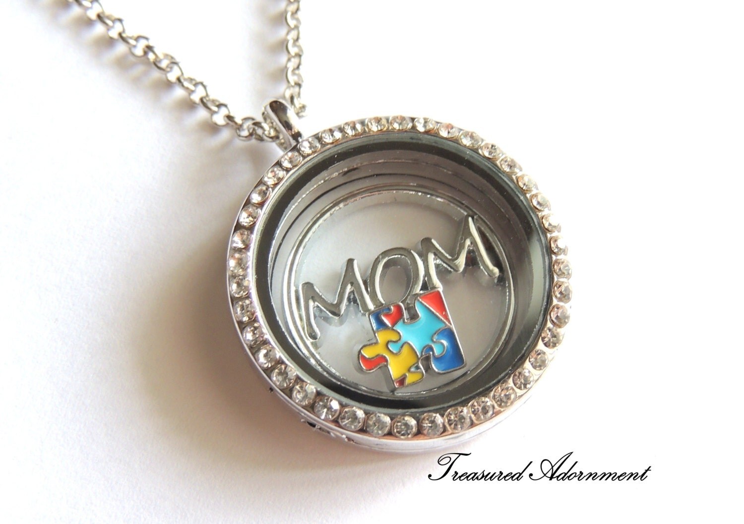 READY TO SHIP Autism Mom Necklace Autism Awareness Jewelry