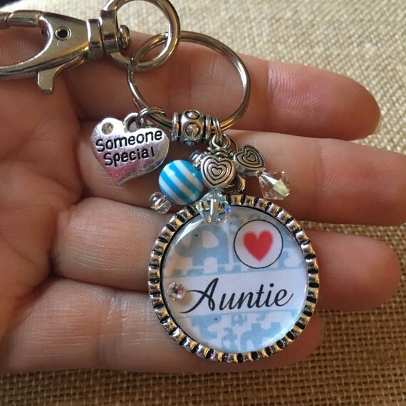 Auntie Keychain gift Baby Boy Personalized Gift