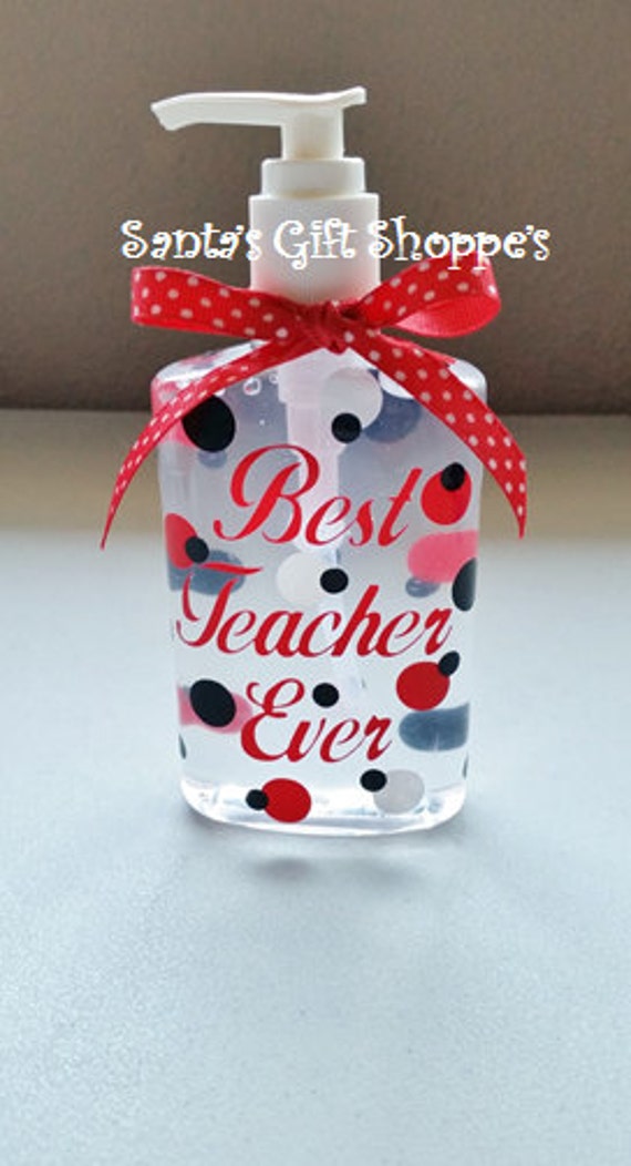 Hand Sanitizer PersonalizedTeacher Gift by santasgiftshoppe