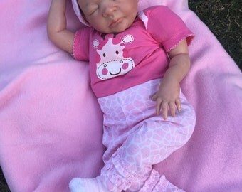 Reborn Baby Boy, hand panted, magnetic pacifier, ready to ship