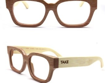 Takemoto Mjx1304 Handmade Bamboo Eyeglasses prescription Glasses prescripiton RX Eyewear