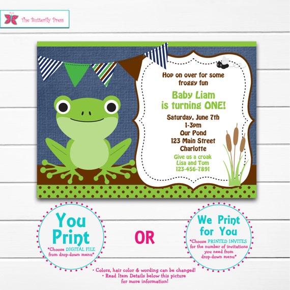 frog-birthday-party-invitation-frog-first-birthday-invitation