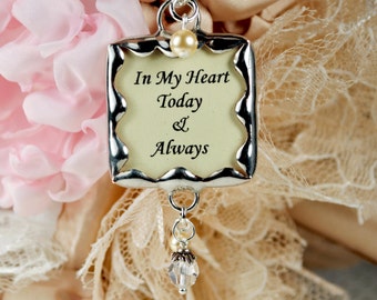 Wedding Bouquet Charm Bridal Bouquet Photo Charm Bridal Accessories