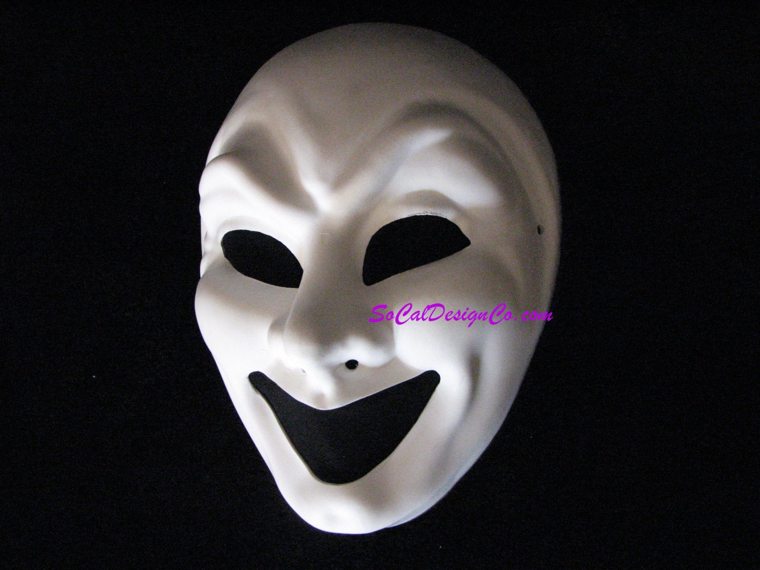 Joker Mask Full Face Mask Mask White by SoCalDesignCo