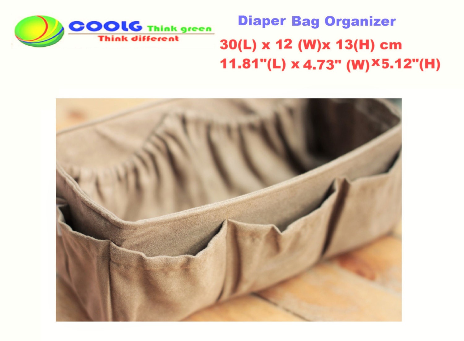 Diaper Bag Organizer insert for Louis Vuitton Neverfull MM