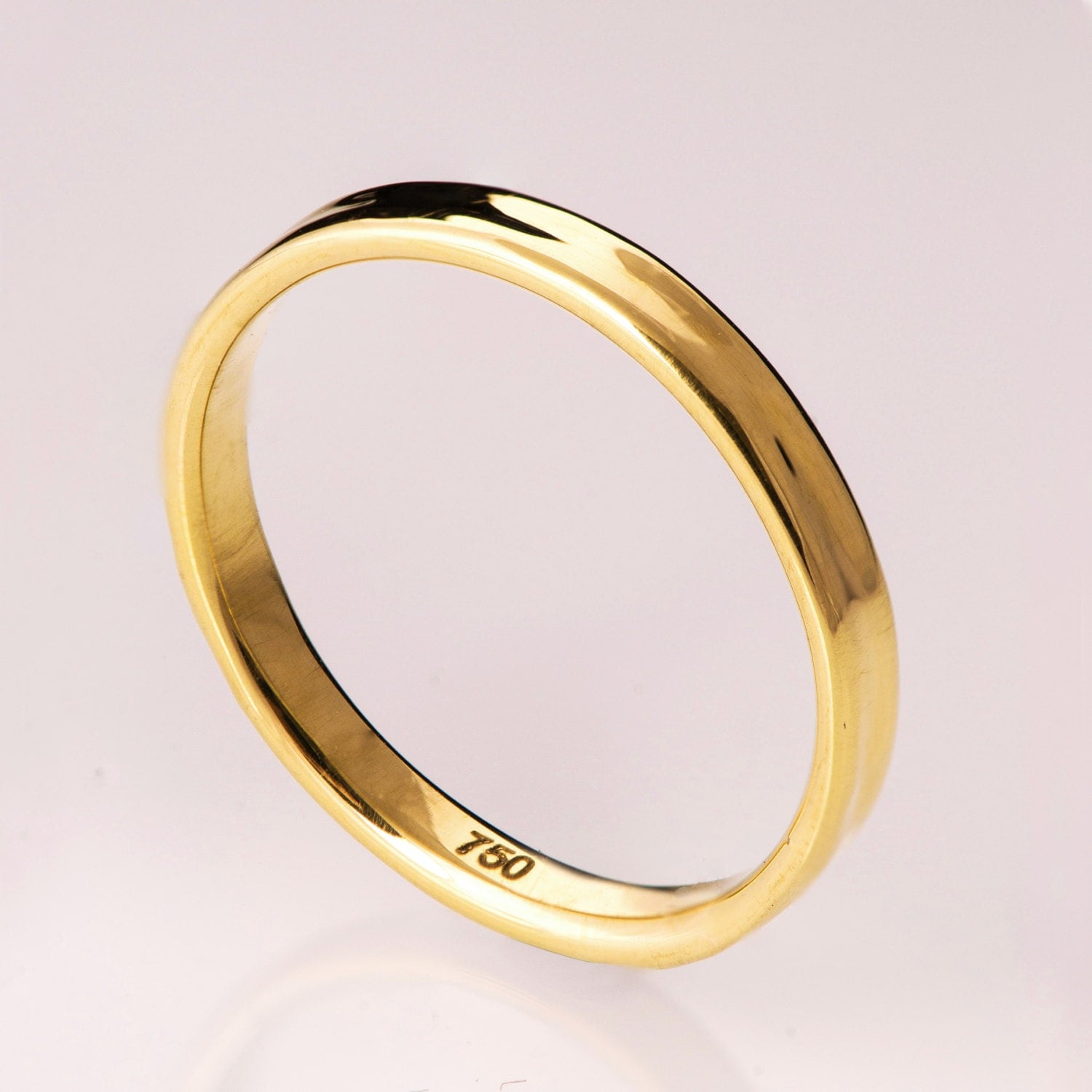 Simple Gold Wedding Band 14k Gold Ring Unisex Ring