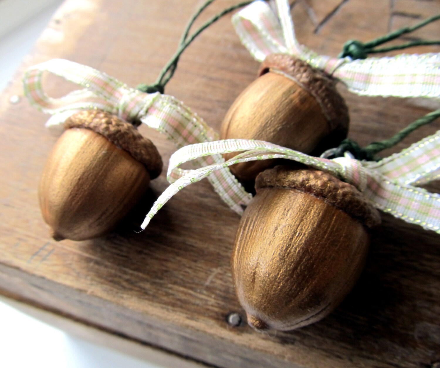 Christmas Ornaments Real Acorns Individual Nature Ornament