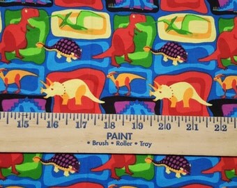 Dinsaurs on Cotton Baby Rib