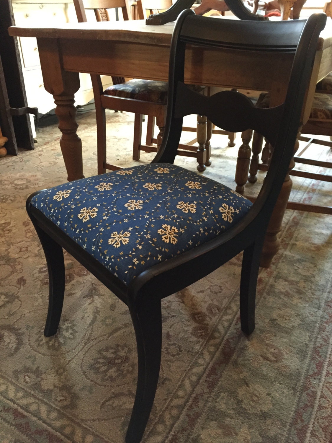 Set of 6 Black Painted Chairs Haute Juice