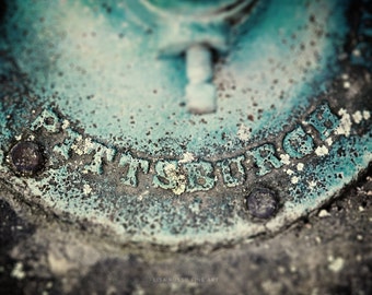 Pittsburgh Photography, Teal Decor, Rustic Decor, Pittsburgh Art, Pittsburgh Print or Canvas Wrap, Grey Art, Aqua Art, Turquoise Art.