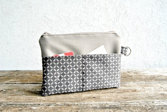 Organizer fabric wallet zipper purse Wallet case card holder