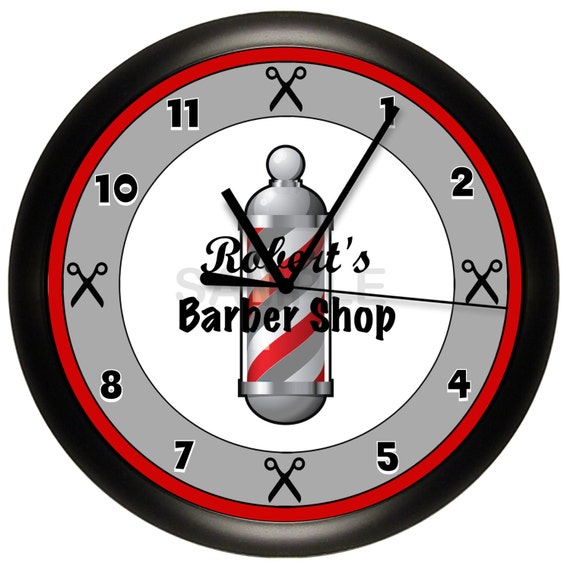 Barber Shop Custom WALL CLOCK
