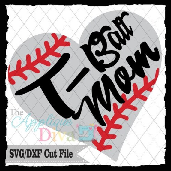 Download T-Ball Mom Baseball SVG/DXF cutting file