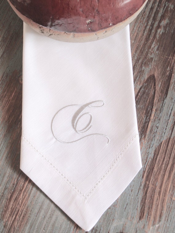 Chopin Monogrammed Napkins Embroidered By Whitetulipembroidery