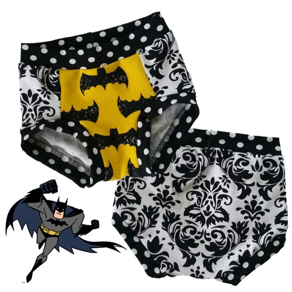 Batman inspired toddler underwear/ batman girls by LittleTush