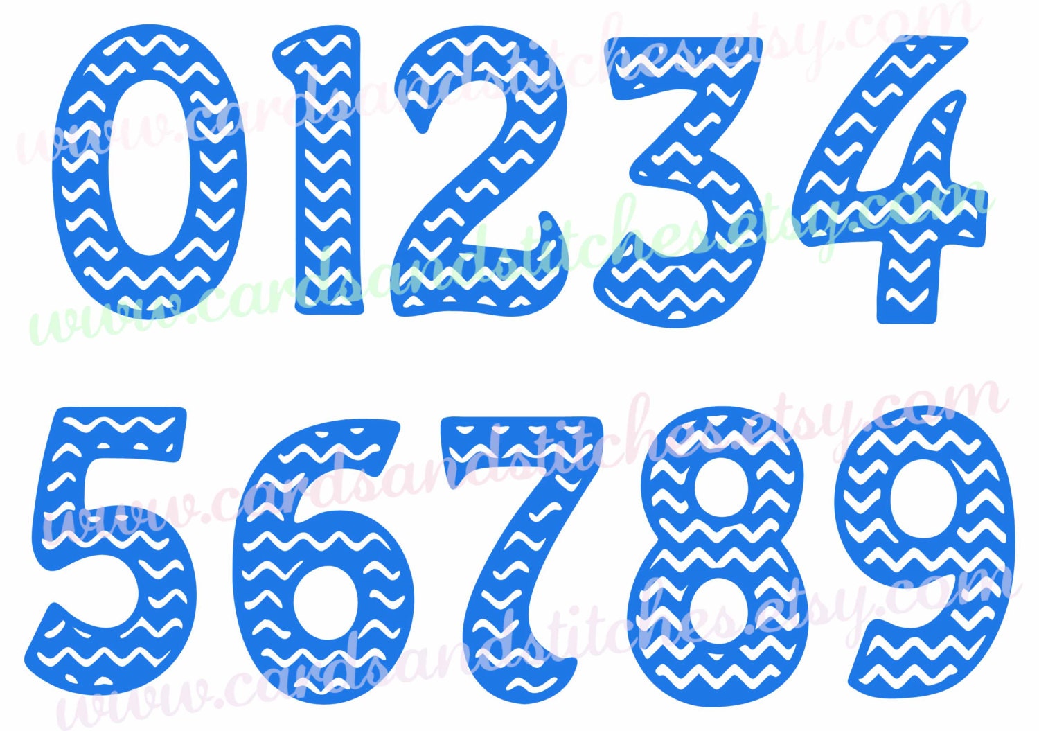 Download Chevron Numbers SVG Numbers SVG Digital Cutting File