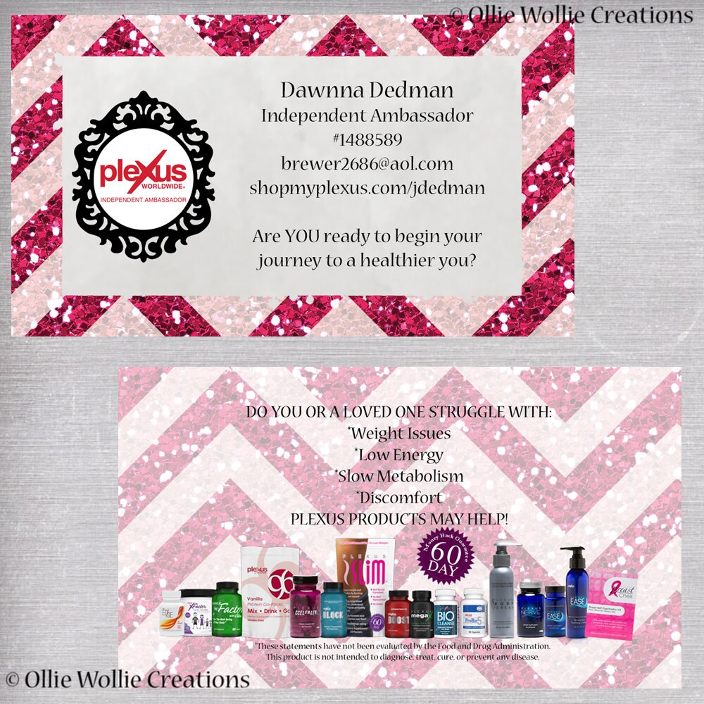 Plexus Business Card Double Sided Digital File