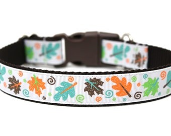 Autumn Dog Collar 1" Fall Dog Collar