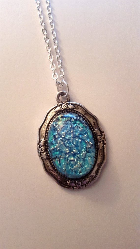 Aqua Blue Opal Necklace Turquoise Opal CHOOSE 1 OF 3