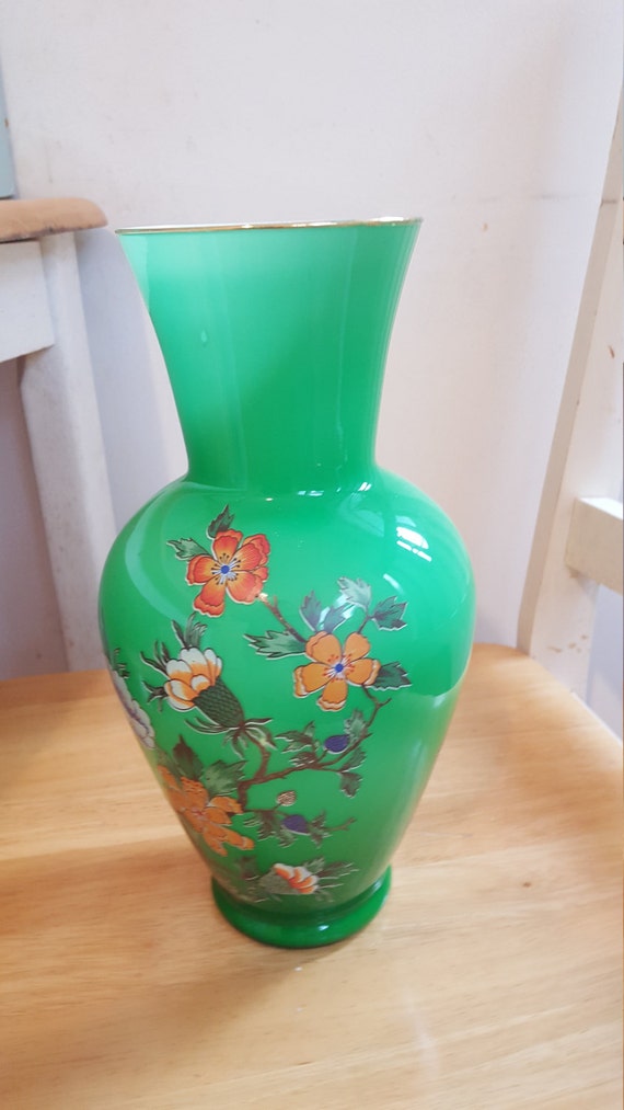 Tuscany glass vase made in italy