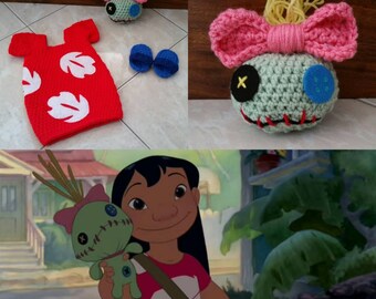 Crochet Lilo Dress (Dress and Sandals) (SCRUMP INCLUDED)