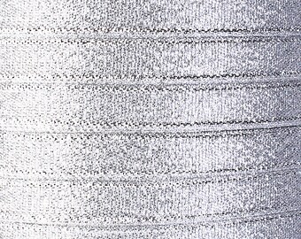 4mm Sparkle silver ribbon - 4mm Sparkle ribbon - 4mm Sparkle organza ribbon (1575) - Flat rate shipping