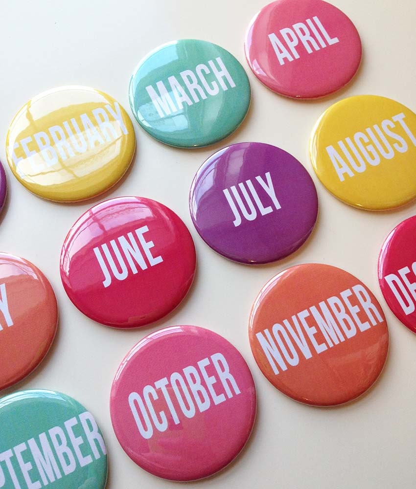 Monthly Calendar Months of the Year Perpetual