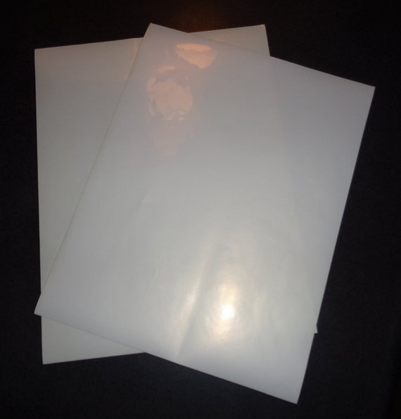 CLEAR STICKER PAPER 8.5 x 11 Inkjet Printer