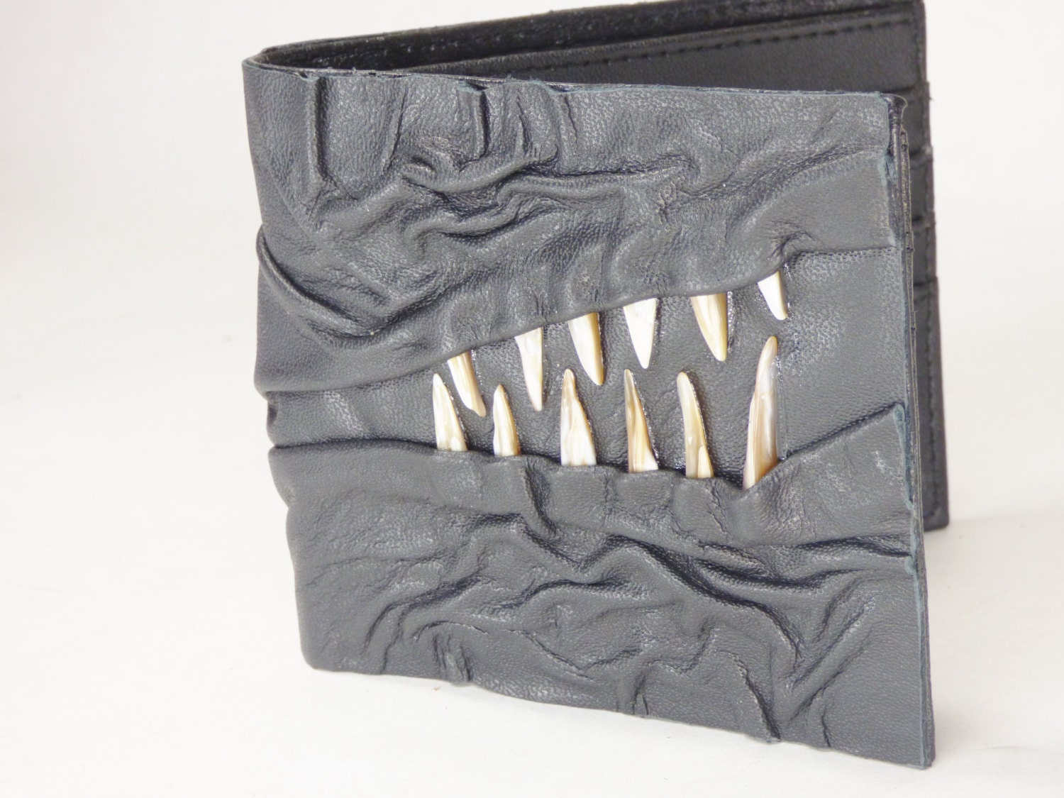 Necronomicon Leather Wallet Evil Dead Goth Black by Pippenwycks