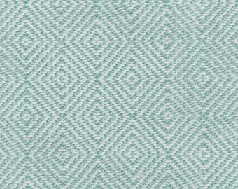 Aqua Grey Abstract Upholstery Fabric Yellow by PopDecorFabrics