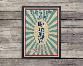 Fallout Poster | Galaxy News Radio poster | Vintage look print | Videogame art | GNR poster | geek gift