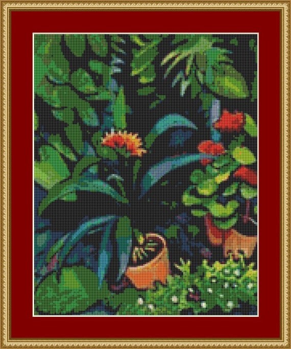 Flowers In The Garden Cross Stitch Pattern by AvalonCrossStitch