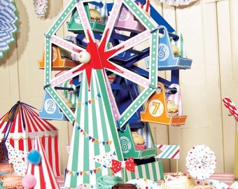 Ferris wheel centre piece, carnival party, circus theme party supplie, boys first birthday, candy table decorations, cupcake display