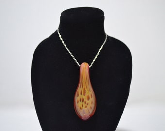 Pendant, Pendant Bead, Glass Blown Implosion Pendant, Borosilicate Pendant, Necklace, Lampwork Pendant, Borosilicate Boro