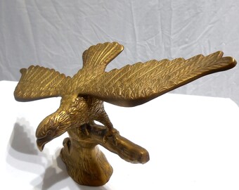 Brass eagle statue | Etsy