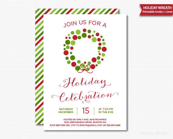 Digital Christmas Invitations Free 9