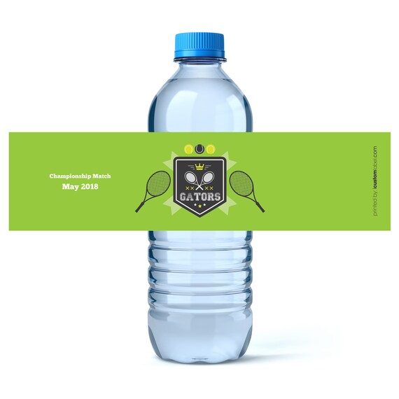 personalized tennis water bottle