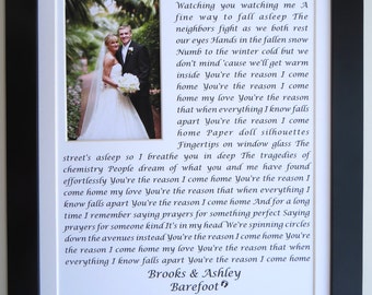 ANY Song Lyrics Quotes Wedding Vows Words Personalized