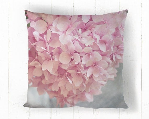 Pink Flower Decorative Throw Pillow Flower by SuzanneHarfordPhoto