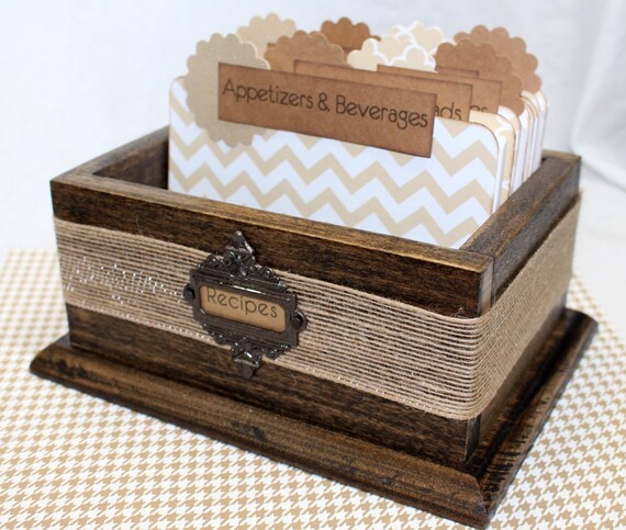 Unique 44 Modern Recipe Card Box