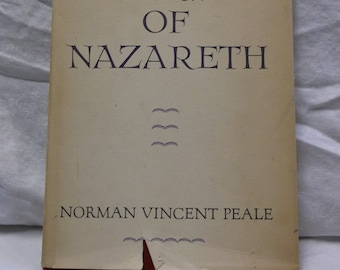 Vintage Book "Jesus of Nazareth" A Dramatic Interpretation of His Life from Bethlehem to Calvary, Norman Vincent Peale, S