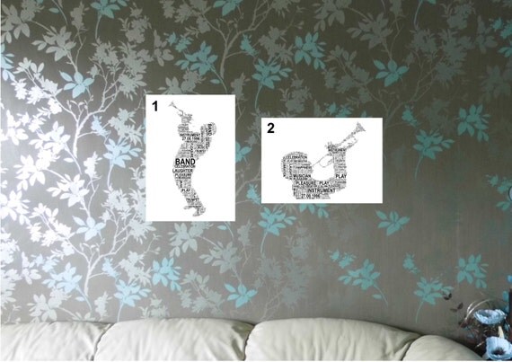 Trumpet Player Personalised Word Art 