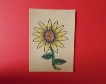 sunflower tattoo etsy sunflower tattoo etsy
