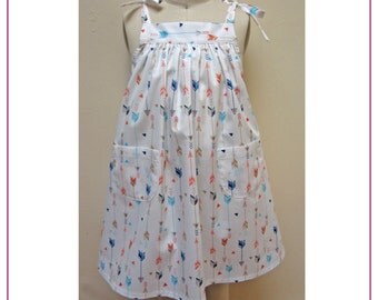 Girls dress sewing pattern Daisy Sundress digital children's sewing pattern, girls sundress pattern and tutorial sizes 6-9 months to 8 years