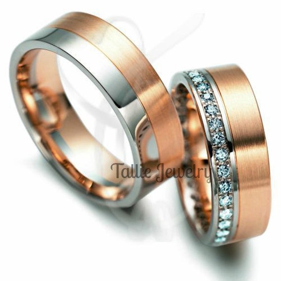  His  Hers  Wedding  Rings  Matching Wedding  Bands10K Gold 