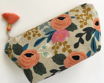 Essential Oil Bag / Essential Oil Pouch, Oil Storage Bag, Essential Oil Travel Bag/ Rifle Paper Co. Fabric Oil bag