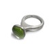 Glass mosaic Sterling silver Handmade Ring Matte finish - Unique - Lost Wax Method - Contemporary Design.
