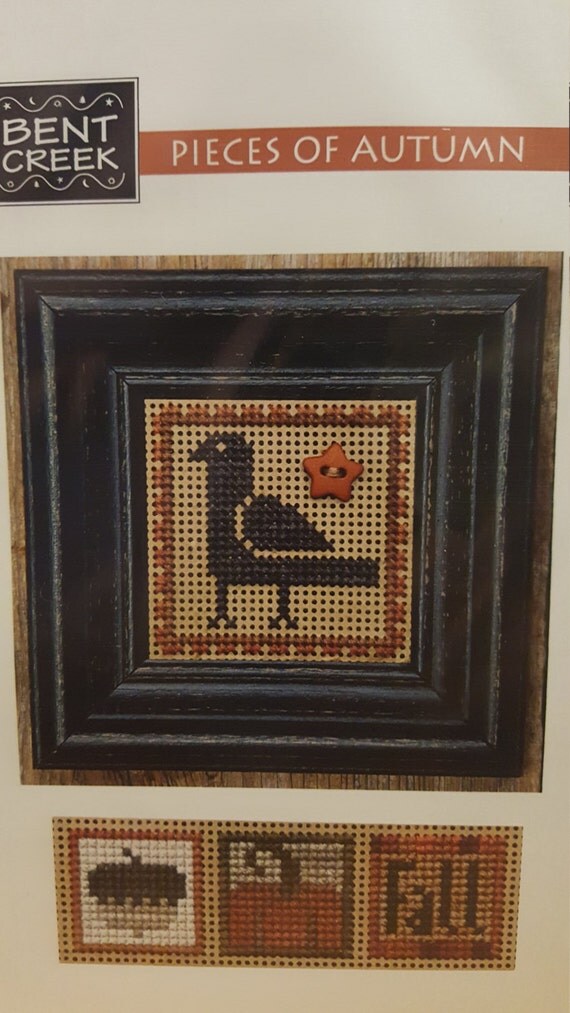 PEICES OF AUTUMN Bent Creek Cross Stitch Chart & Mill Hill